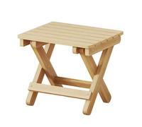 Sirxlevcy Small Folding Stool Portable Wooden Stool Chair Lightweights Fold-Up Step Stool Folding Foot Rest for Outdoor 28x26x22cm