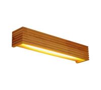 Sirxlevcy Solid Wood LED Lamp Bathroom Mirror Cabinet Lamp Bathroom Dressing Table Lamp Original Wood Wall Lamp