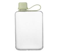 Sirxlevcy Square Water Bottle 500ml Portable Flat Drink Cups Slim Cold Flask Sports Water Bottle Summer Water Flask for Hiking D