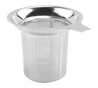 Sirxlevcy Stainless Steel Tea Strainer, Teapot, Tea Sieve, Coffee Cup, Leaking Sieve, Flat Bottom, High Density Filter with Handle