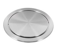 Sirxlevcy Trash Can Lid Simple Trash Grommet Embedded Countertop Recessed Cover Trash Can Small for Kitchen Bathroom Office