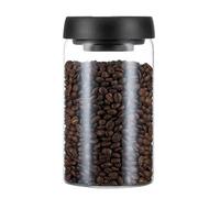Sirxlevcy Vacuum Sealed Jug Coffee Beans Glass Airtight Canister Candy Keep Storage Jar 1200Ml