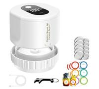 Sirxlevcy Vacuum Sealer, Wide Mouth and Regular Mouth Canning Lid Machine Kit for Food Storage White