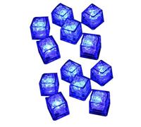 Sirxlevcy Waterproof LED Ice-Cube Flashing Glow in the Dark Light Up for Bar Club Drinking Party Decoration Plastic Waterproof Led Ice-Cube F 12PCS