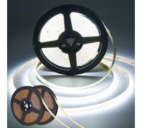 SIRYYUI 12V COB LED Strip Light 2x5M - 480 LEDs/M High Density, 6000K Cool White, CRI 90+, 9W/M, 8mm Wide, Dotless LED Tape Light for Kitchen Cabinet Lighting, Home Decoration (No Power Supply)