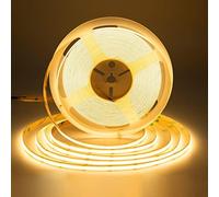 SIRYYUI COB LED Strip 10M,Warm White 2700K LED Strip Light DC24V,384LEDs/M,CRI 90+ Super Bright Uniform Dotless LED Tape Lights for Cabinet Room Home DIY Lighting Project (No Power Supply)