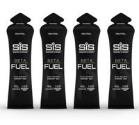 SIS Beta Fuel Energy Gels for Cycling Running Triathlon - Dual-Source Carbohydrate Blend - 40 g of Carbs - Gluten-Free - Informed Sport Certified - 4 Pack (4 Pack, Unflavoured)