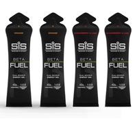 SIS Beta Fuel Energy Gels for Cycling Running Triathlon - Dual-Source Carbohydrate Blend - 40 g of Carbs - Gluten-Free - Informed Sport Certified - 4 Pack (4 Pack, 2 Orange / 2 Strawberry Lime)