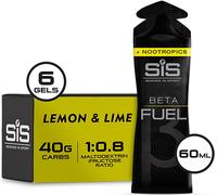 SIS Beta Fuel Gel +Nootropics 6pk - Lemon and Lime