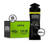 Beta Fuel +Nootropics Energy Gel 60ml - Apple - 6 Pack Science in Sport Green One Size
