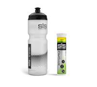 SIS Clear Sports 800ml Drinks Bottle and 1 Tube of Hydro Electrolyte Tablets (20 Tabs) Bundle - Effervescent Hydration (800ml Bottle / 1 x Tube, Lemon)