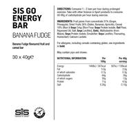 Sis Go Energy Bars Box Banana Fudge 40g 30 Units One Size Multicolor