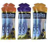 SIS GO Isotonic Energy Gels 60ml Sachets | Rapid Carb Delivery 22g - No Water Required - Vegan Gluten-Free Endurance Cycling Running Triathlon Fuel (6 Pack, 2 Orange / 2 Blackcurrant / 2 Tropical)