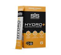 Science in Sport Hydro+ Electrolytes Powder Sachets with 5 Essential Electrolytes and Added Vitamins C, B6, and B12 for Hydration Drink | Orange Mango, Pack of 6 Sachets