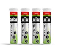 SiS Hydro Electrolyte Tablets - Effervescent Hydration - Virtually Calorie-Free - Informed-Sport Certified - Dissolves in 500ml Water - 20 Tabs Per Tube (4 Tubes, 4 x Berry)