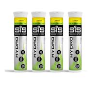 SiS Hydro Electrolyte Tablets - Effervescent Hydration - Virtually Calorie-Free - Informed-Sport Certified - Dissolves in 500ml Water - 20 Tabs Per Tube (4 Tubes, 4 x Lemon)