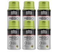 SIS REGO Collagen Shot - Apple Flavour - 20g Bovine Collagen - Supports Bones, Joints & Muscle Recovery - Single-Serve Convenience (6 x 20g Bottles, Apple)