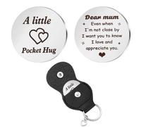 Sisadodo A Little Pocket Hug Token for Mum Dad Daughter Son Christmas Birthday Gifts for Mummy Daddy I Love You Gift for GF Bf