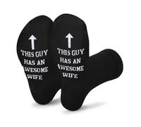 Sisadodo Anniversary Birthday Gifts for Him Husband Wedding Anniversary Socks Gifts for Husband Hubby Breathable Cotton Socks for Men Him Novelty Funny Birthday Gift for Men Hubby Bday Gift Idea