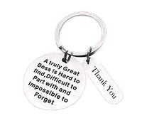 Sisadodo Boss Gifts for Women Men, Boss Appreciation Leaving Retirement Gifts, A Truly Great Boss is Hard to Find Thank You Keychain