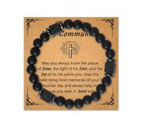Sisadodo Boyfriend Husband Birthday Gifts for Fiance Bead Bracelet for Son Chrismas Gifts from Mom Dad Valentines Day Gifts for Him, S, Stone, no gemstone