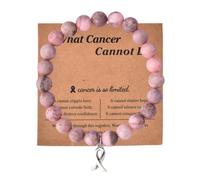 Sisadodo Breast Cancer Awareness Gifts for Women What Cancer Cannot Do Bracelet for Cancers Patient Christmas Encouragement Gift, S, Stone, no gemstone