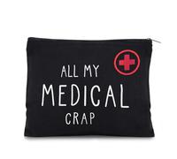 Sisadodo Charging Cable Organizer Travel Bag Toiletry Makeup Cosmetic Bags Medicine Med Toiletry Bag Pouch Diabetic Gifts Bags, All My Medical, S, All My Medical