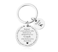 Sisadodo Cricket Coach Gifts for Women Men Coaches Thank You Appreciation Gifts for Cricket Coaches Coach Who Belived in First Engraved Keyring Gift for Mentor Leaving Retirement Gift Ideas