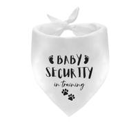 Sisadodo Dog Bandana for Pregnancy Announcement Party Baby Security in Training Printed Dog Scarf Accessories for Small Medium Dogs Baby Announcement Pet Accessories for Photo Prop Pregnancy Gifts
