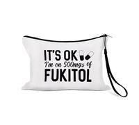 Sisadodo Funny Medication Travel Organiser Bag for Hand Luggage Sarcasm Mental Health Gift Bags for Women Men Medical Travel Zip Lock Pouch for Pills Meds Portable Medicine Storage Pouches