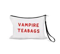 Sisadodo Funny Vampire Period Storage Bags for Women Girls Portable Sanitary Napkin Storage Bag for Teens Waterproof Gothic-Humor Travel Tampon Menstruation Bag Organiser Pouch for Handbags Luggage