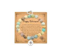 Sisadodo Going Away Leaving Gifts for Coworkers Women Natural Stone Bracelet for Men Women Retirement Gifts for Colleagues, S, alloy, no gemstone