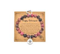 Sisadodo Going Away Leaving Gifts for Coworkers Women Natural Stone Bracelet for Men Women Retirement Gifts for Colleagues, S, alloy, no gemstone