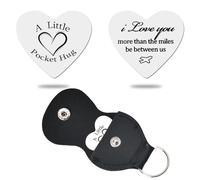 Sisadodo I Love You Gifts for Him & Her - Pocket Hug Token for Boyfriend, Girlfriend, Husband, Wife - Long Distance Relationship Gifts for Gf & Bf