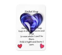 Sisadodo Long Distance Relationship Gifts for Women Men Son Daughter Birthday Gift for Grandson Granddaughter Heart Pocket Hug Token for Mom Dad Fathers Day Gift Inspirational Gifts for Friends