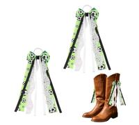 Sisadodo Martin Boot Ribbon Bows for Cowboy Boots Lace Pearl Shoe Charms Satin Ribbons Bows for Boots Accessories for Wedding Concert, S, cloth, No Gemstone
