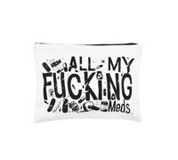 Sisadodo Medication Medical Bag Organiser for Women Men Funny Medicine Storage Bag Zip Organiser Pouch Funny Medication Travel Zip Lock Pouch Bag Storage Pouches Pills Prescription Heal Meds Bags