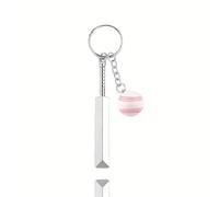 Sisadodo Mini Cricket Bat Ball Keyring for Boys Men White Cricket-Ball and Bat Key Ring Sets for Cricket Lovers Sports Lover Birthday Gifts for Son Friendship Sport Keyring Gifts for Women Men