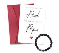 Sisadodo Mother Father Birthday Christmas Gifts for Women Men Mom Dad Bracelets Gifts for Mommy Daddy Long Distance Gifts, S, Stone, no gemstone