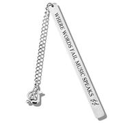 Sisadodo Music Lovers Bookmark for Women Men Music-Themed Birthday Gifts for Book Lover Reading Lovers Bookmark for Music Teacher Student Graduation Gifts for Musicians Music-Themed Party Favours
