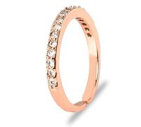 Sisadodo Rose Gold Rings for Women Adjustable Eternity Wedding Ring for Couples Engagement Band Ring for Women Anniversary Valentines Gift for Girlfriend Cubic Zirconia Eternity Rings Stackable Rings