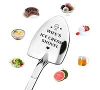 Sisadodo Wedding Anniversary Birthday Gifts for Wife Wifey Happy Retirement Gifts from Husband Long Distance Relationship Gift for Women To My Wife Engraved Ice Cream Spoon for Coffee Ice Cream Lovers