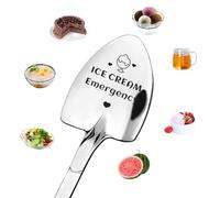 Sisadodo Wedding Anniversary Spoon Gifts for Husband Wife Happy Birthday Gifts for Best Friend BFF Friendship Gift Ideas Funny Ice Cream Emergency Engraved Shovel Shaped Spoon for Ice Cream Lovers