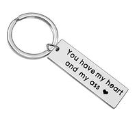 Sisadodo You Have My Heart and My Ass Keychain Boyfriend Girlfriend Gifts Keyring Wife Husband Gifts