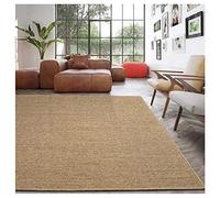 Sisal Area Rugs Modern Bedroom Tatami Balcony Decorate Handmade Natural Jute Runner Rugs Sisal Cat Scratcher Mat Natural Fiber With Solid Border Beige