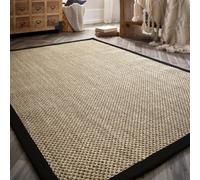 Sisal Beige Rug with Black Border - 230 x 160 cm - Sisal - Origins
