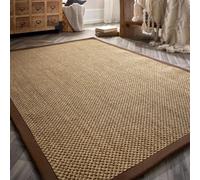 Sisal Beige Rug with Brown Border - 230 x 160 cm - Sisal - Origins