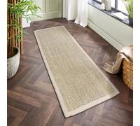 Sisal Beige Runner Rug with Border - 200 x 67 cm - Sisal - Origins