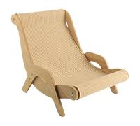 Sisal Cat Chair - Pet Friendly Scratch Lounge, Rocker Design | Elegant Kitty Furniture For Scraping, Sunbathing, Resting In Garden, Home, Patio Corner, Stress Seat For Small Animals