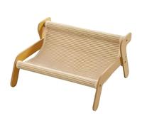 Sisal Cat Chair, Swing Scratching Post, 2-in-1 Cat Scratching Board and Reclining Pet Seat, Wavy Design for Trimming and Comfort Boot Spacer Dog (A, One Size)